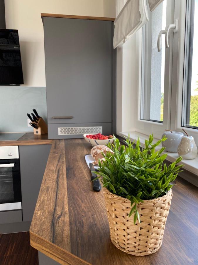 Modernes Apartment Am Hafen Mit Seeblick 그로스래셴 외부 사진